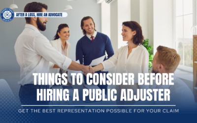 What To Think About Before Hiring A  Public Adjuster
