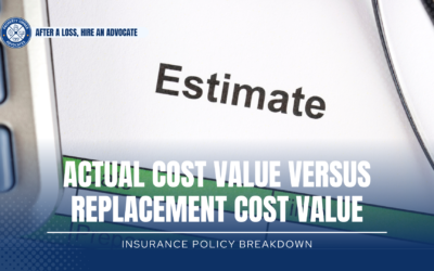 What Is The Difference Between Actual Cash Value and Replacement Cost Value?