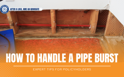 Pipe Burst in Your Florida Home? What to Do and How to File a Claim