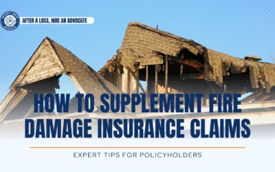 How To Supplement Your Florida Fire Damage Claim